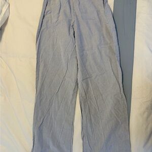 Women's Light Blue Striped Pants